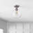 Chused Glass Semi Flush Mount