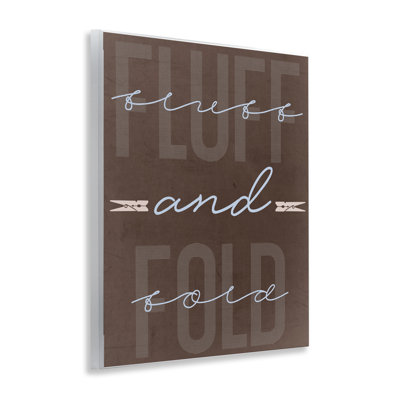 Fluff And Fold Brown Minimal Wall Plaque, design by Marcus Prime