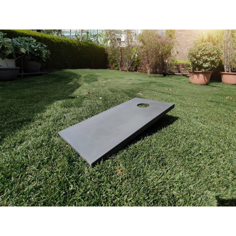 Ensemble de planches de béton flottantes Cornhole, Noir, noir, noir, noir