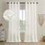 Paire de rideaux semi-transparents avec œillets Draycott-654470413-618913046