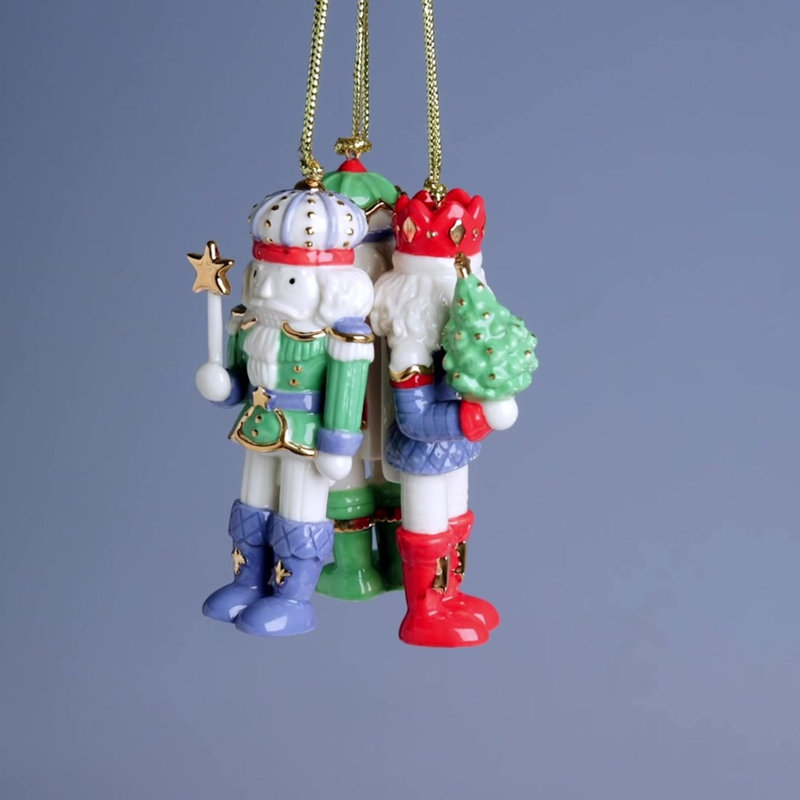 Nutcracker 3-Piece Ornament Set