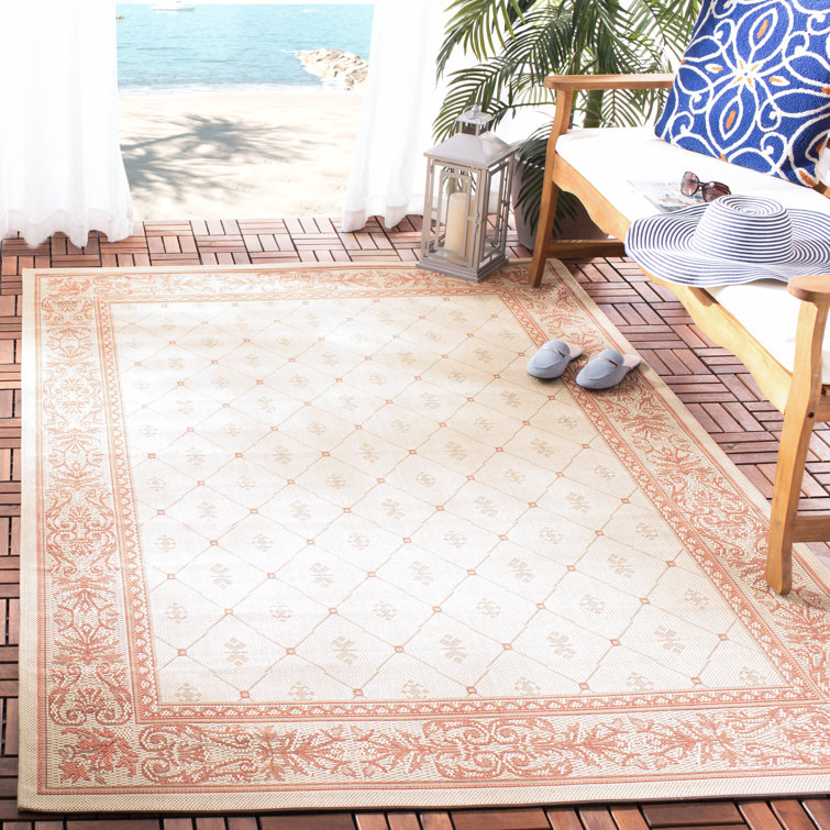 Alessi Performance Geometric Indoor/Outdoor Area Rug