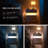 Nightstands 3 Drawer Dresser for Bedroom End Table with Acrylic Board LED Bedside Tables-465178348
