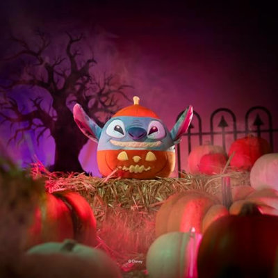 Original 12In Disney Stitch In Pumpkin - Peluche officielle d'Halloween Jazwares (de taille moyenne)