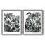 Encre Jungle III - reproduction encadrée de qualité supérieure - prête à être accrochée - aucun clou requis - aucun clou requis-1906979324-1906979299