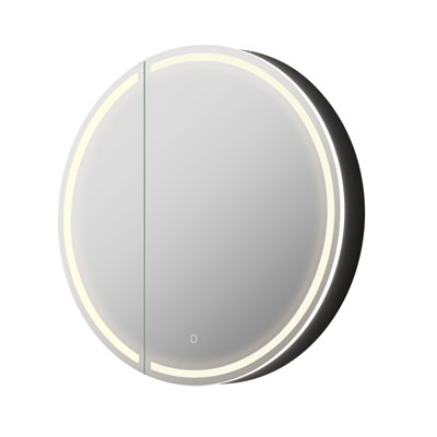 Radiant 32x32" Round Frameless Surface-Mount LED Lighted Bathroom Mirror Medicine Cabinet