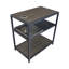 Table de bout en bois massif avec chargeur sans fil et rangement Milardo-1947303343