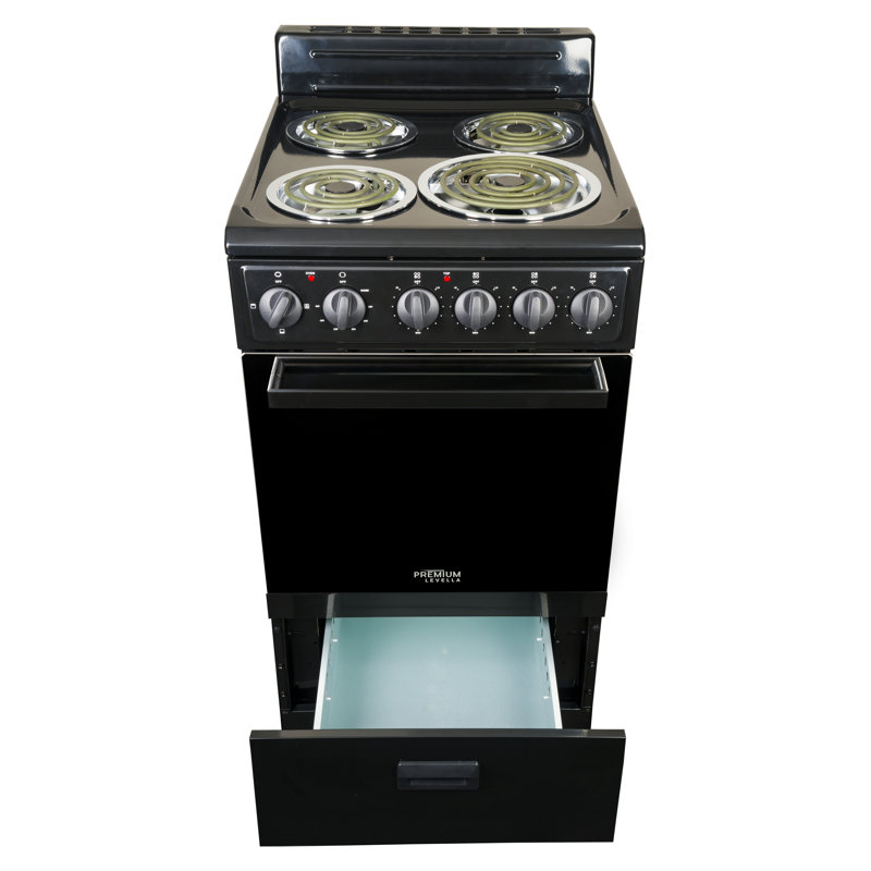 Premium Levella 20" 2.2 Cubic Feet Electric Free Standing Range with Radiant Cooktop