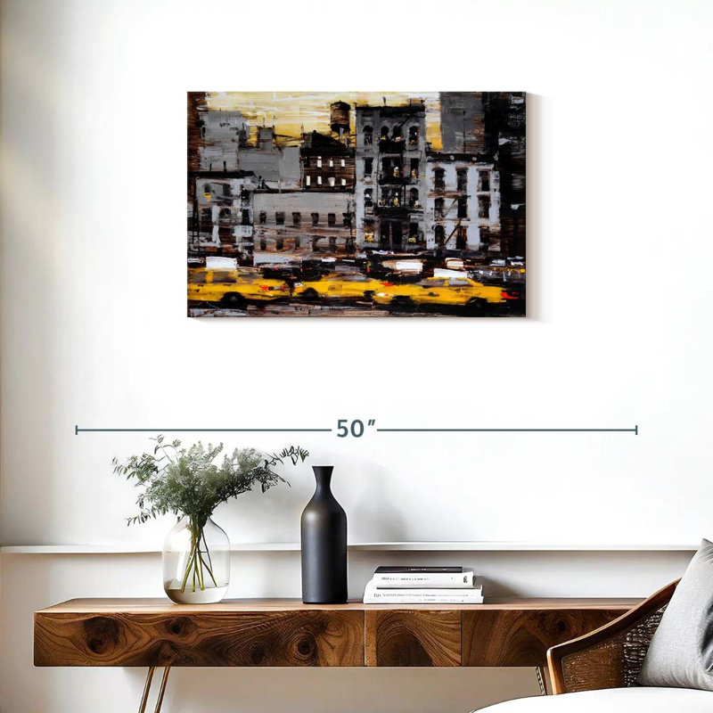 Sireci Yellow Cabs, 20" H x 30" W