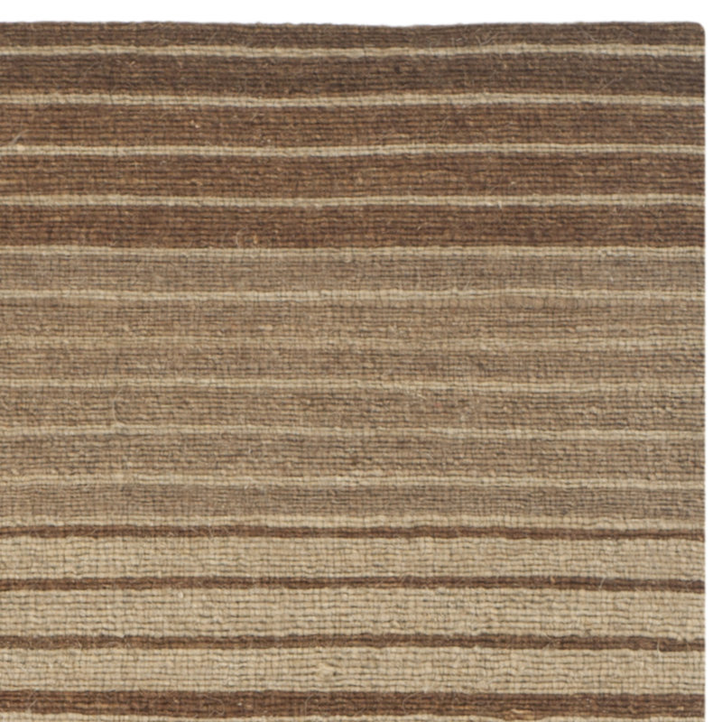 Tapis en laine / coton tissé à la main Cruz / brun / beige, Rectangle 2 pi 3 po x 4 pi
