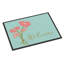 Fleurs welcome 27 po x 18 po tapis de porte extérieur antidérapant-38381418