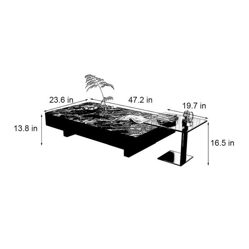 Table basse rectangulaire simple