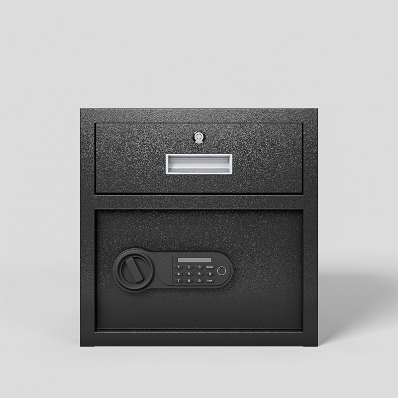 Steel Security Safe And Lock Box With Electronic Keypad - Secure Cash
