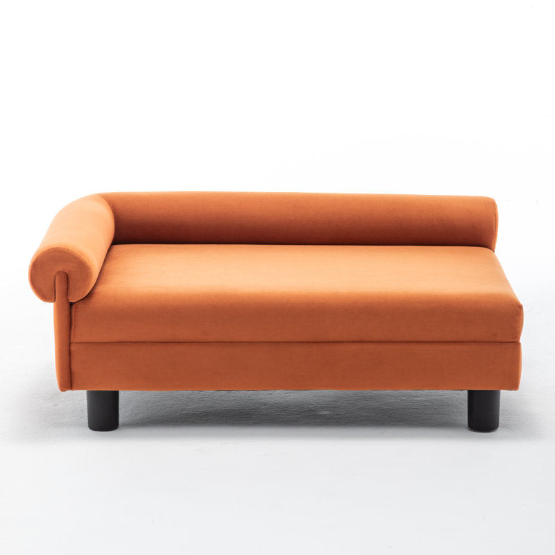 Lit pour chien Malcolm Elegant Rectangle, Orange