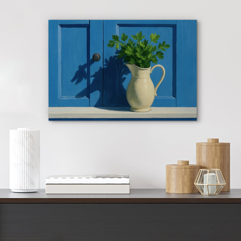 Canvas Wall Art Print - Floral Botanical Artwork Minimalist Modern Decor for Living Room, 12" H x 18" W, Does Not Apply