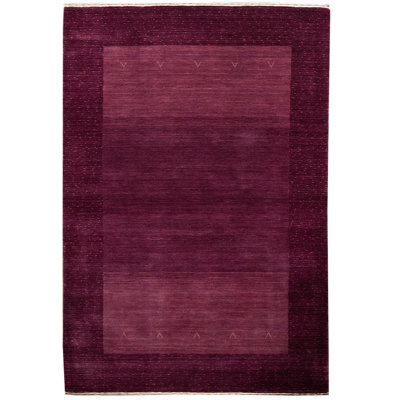 Hand-Knotted High-Quality Plum Area Rug