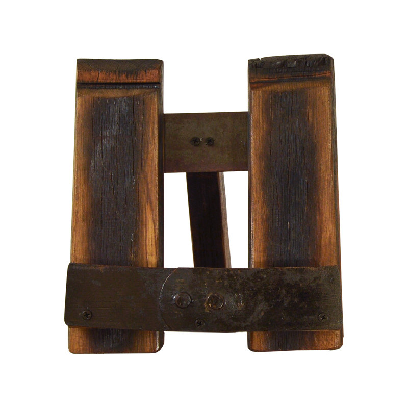 Aged Oak Ipad/book Stand Made From Whiskey Barrel Staves