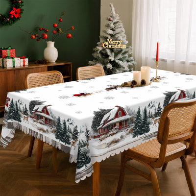 Nappe en polyester lavable Christmas