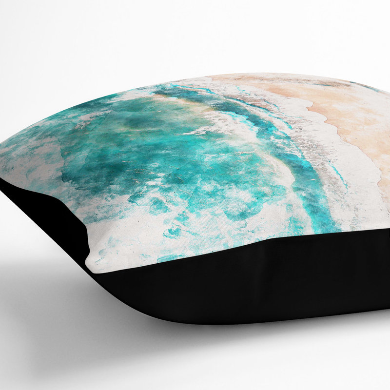 Square Cushion, 55cm H x 55cm W x 20cm D, Black