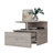 14" Wood One Drawer Floating Nightstand-1317137759