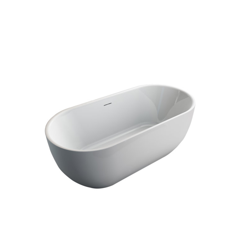 Baignoire de trempage autoportante en acrylique 67 po. X 32 po. Barrington