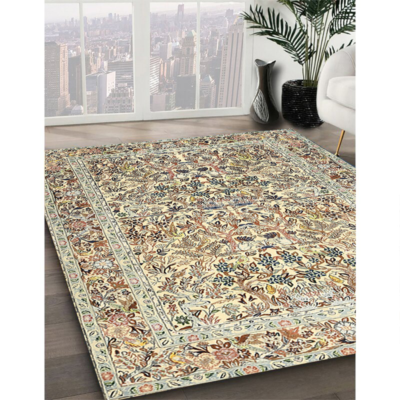Tapis traditionnel 100% lavable à la machine 2552, Carré 7 pi
