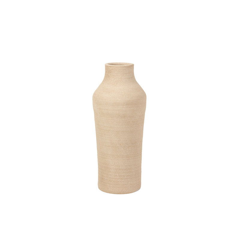 CERAMIC VASE 30X30 CM, Overall Height- 60cm, Brown