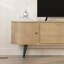 Gentle Modern TV Stand with Storage Cabinets Sliding Doors 180cm