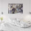 Golden Fern Leaves - No Frame Print on Canvas-1793386484