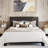 Litta Vegan Leather Platform Bed-165005755-165005750