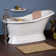 Socorro 60" Cast Iron Soaking Freestanding Tub with Pre-Drilled Overflow Hole - Less Drain