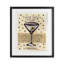 Recette de Dini Martini encadrée sous verre, design par Nancy Overton-117084112-117084114