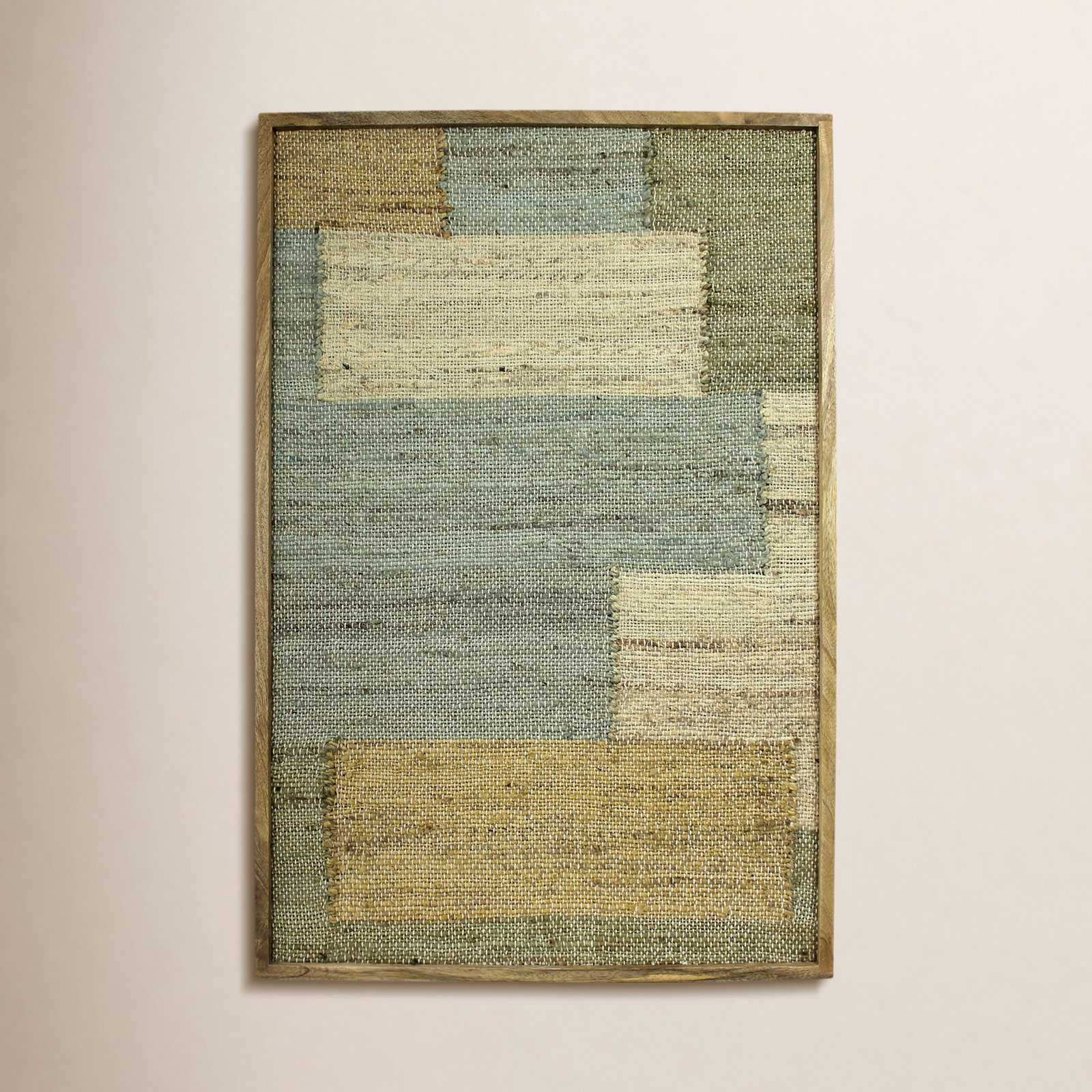 Seaglass Rectangles Woven Wall Art