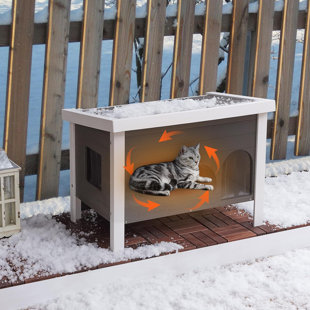 Winter Cat Shelters  Kyle Kitty's Cat Fence