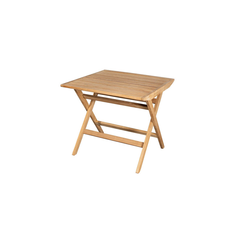 Flip Teak Folding Outdoor Dining Table , 31.5'' in. W in. D, 31.5" W x 31.5" L x 28.8" H