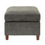Ensemble de canapé modulaire en chenille gris 8 pièces