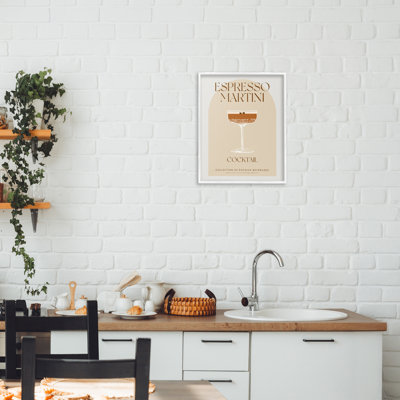 Giclée encadrée de style espresso rétro, design par Lil 'Rue