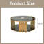 Table basse circulaire en acier inoxydable