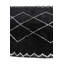 Tapis noir et blanc Oavia