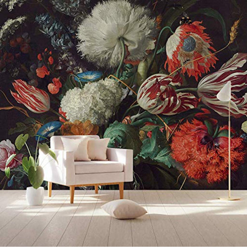 Papier peint floral Xzavious, L 106 po x l 187 po
