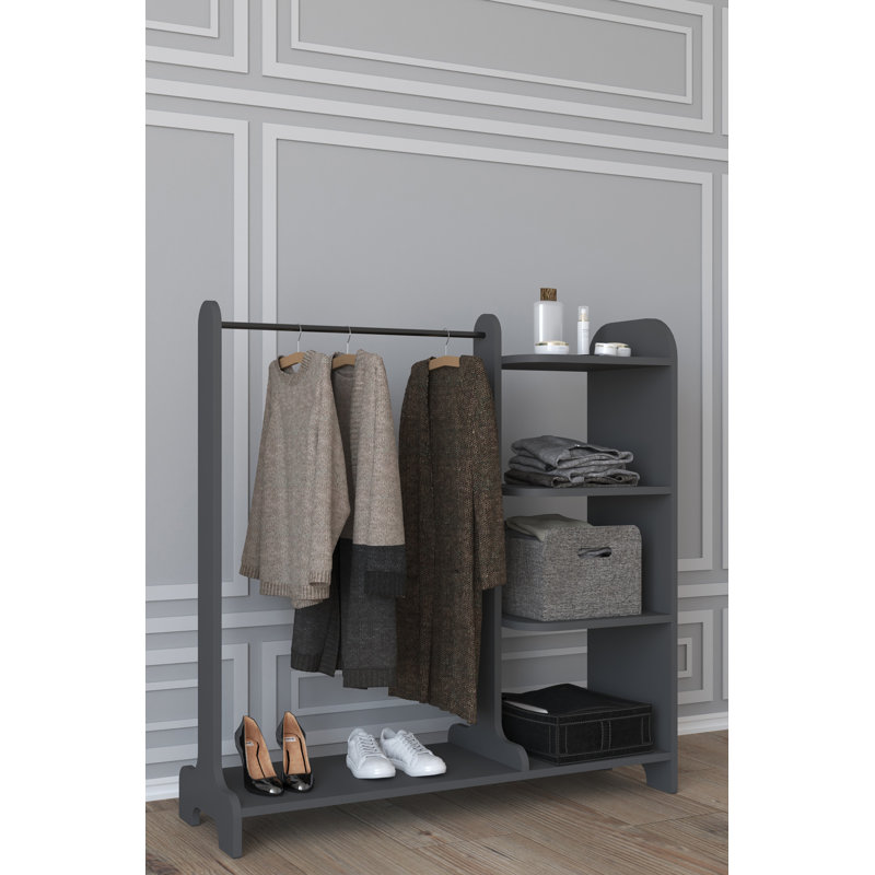 Hockenberry 106cm Closet System, Black