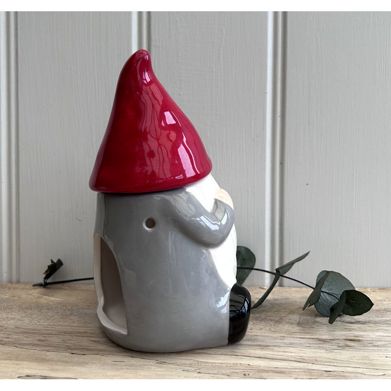 Ceramic Tabletop Wax Warmer, Red