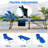 Oversize Folding Chaise Lounge with Adjustable Backrest Pillow Pocket-677775124-677775125