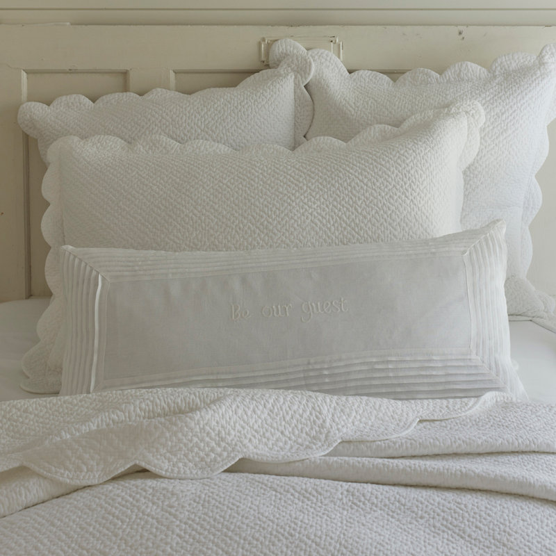 Be Our Guest Linen Bolster Pillow