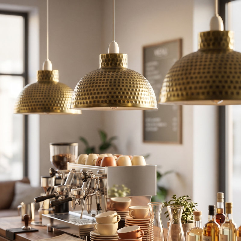 Atreal 16.5cm H Metal Bowl Pendant Shade ( Screw On ), Green Brass