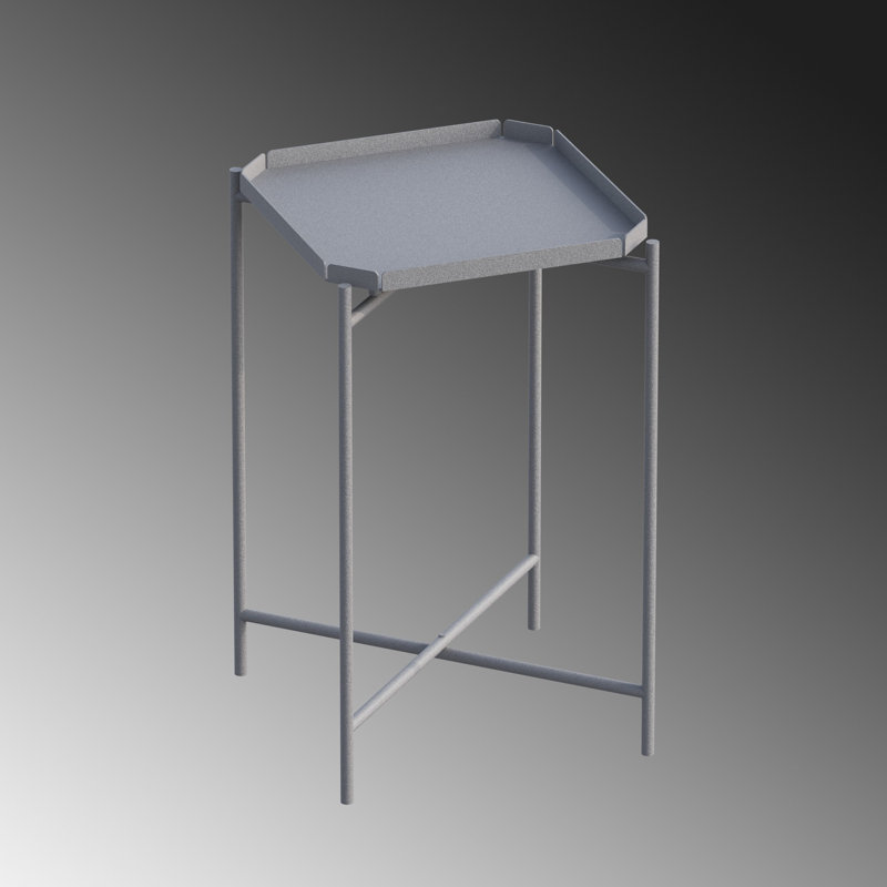 Glorias Coffee Table, 56" H x 46" W x 46" D, Grey