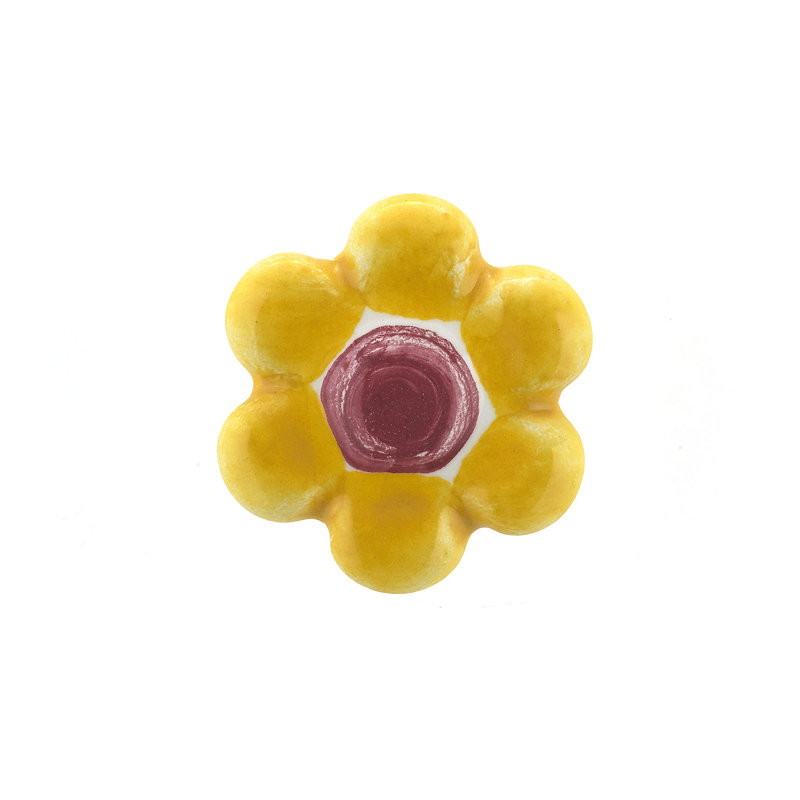 Poignée fantaisie Expression Flower, Jaune pastel