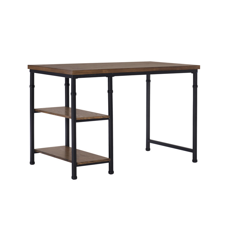 Kilmersdon 45” Wood Veneer Surface Metal Frame Desk