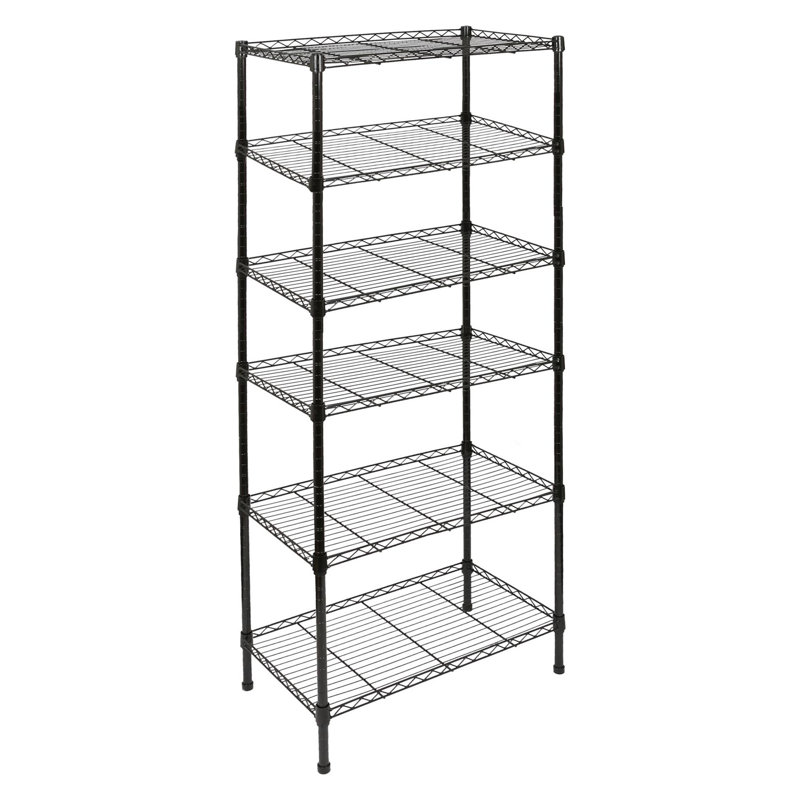 Harbour Housewares 6 Tier Adjustable Wire Shelving Unit