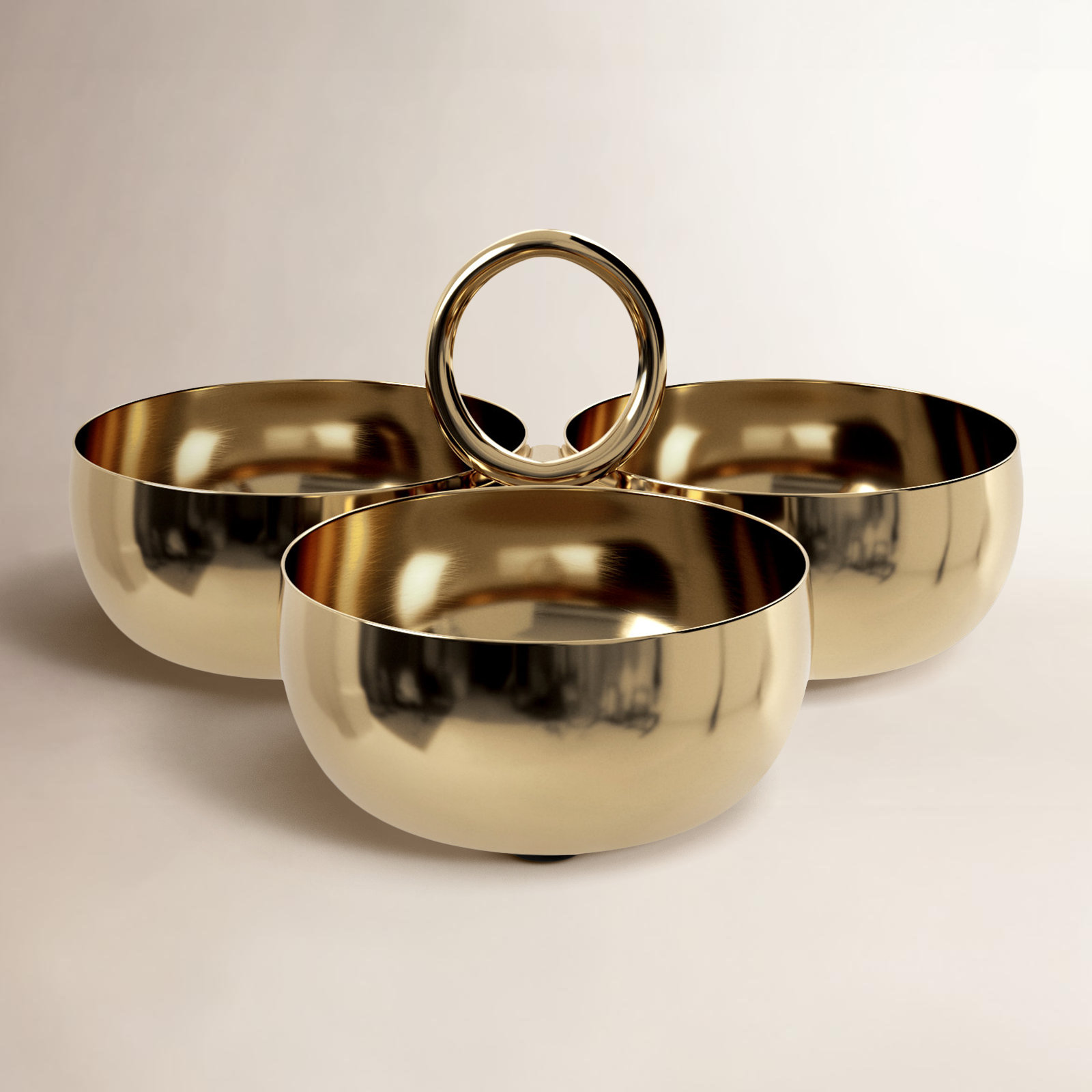 Norbeta Condiment Server, Gold